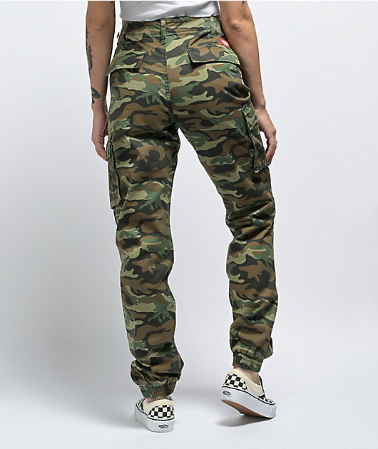dickies slash pocket black cargo jogger pants