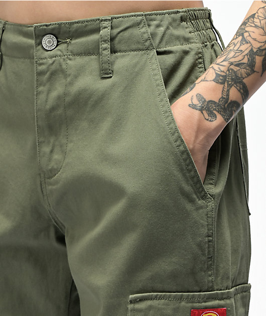 dickies slash pocket black cargo jogger pants