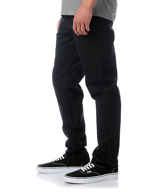 dickies men's slim skinny fit twill work pant