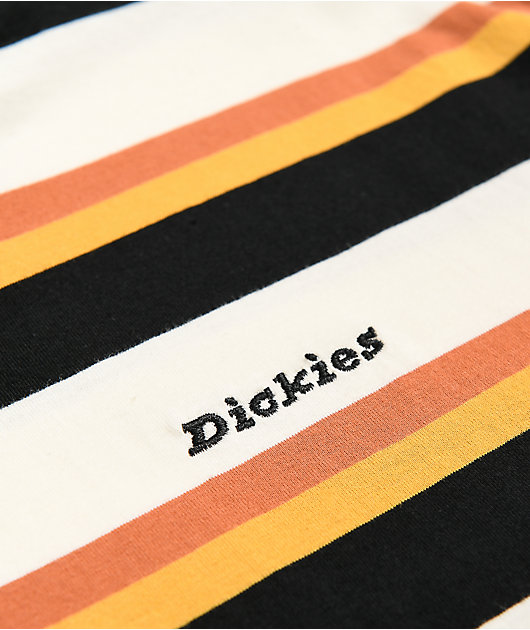 Dickies Tomboy Rust & Black Stripe T-Shirt