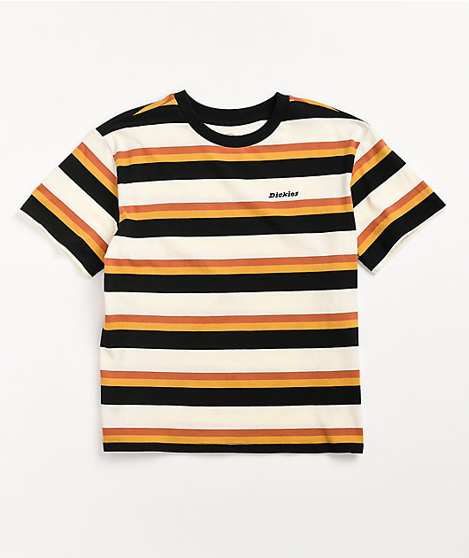 Dickies Tomboy Rust & Black Stripe T-Shirt