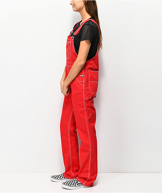 Dickies Twill Red Overalls 