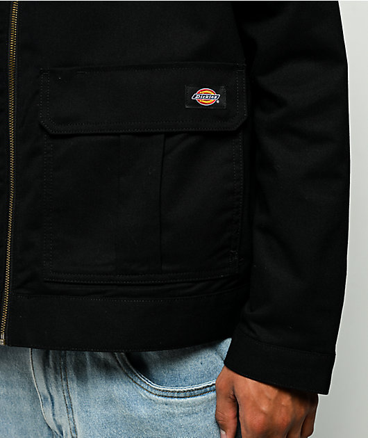Dickies Utility Service Black Twill Jacket