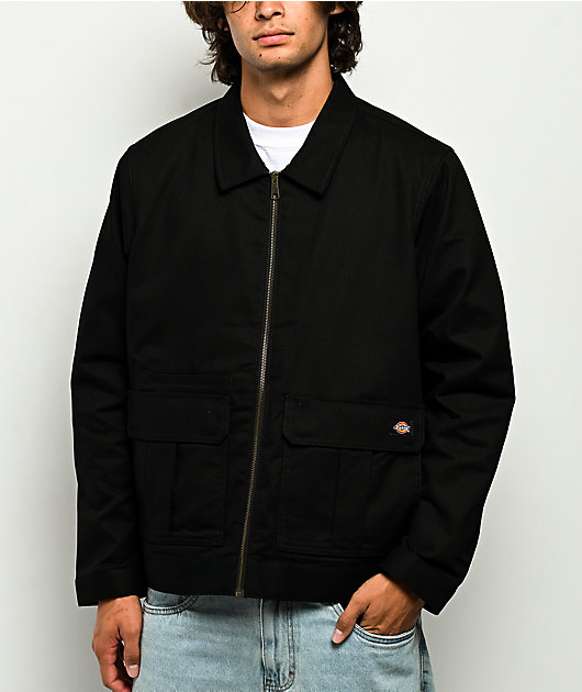 Dickies Utility Service Black Twill Jacket | Zumiez