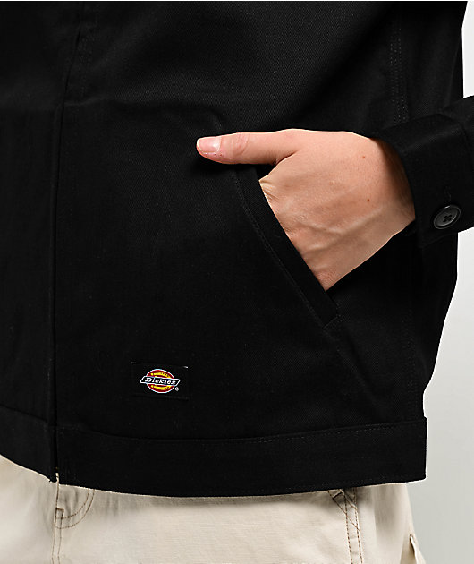 ジャケット DICKIES Woman Jacket Black DK0A4Z77 C401 Dickies Women's Unlined Cropped Eisenhower Jacket in Black