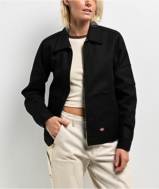 ジャケット DICKIES Woman Jacket Black DK0A4Z77 C401 Dickies Womens Eisenhower Unlined Black Work Jacket | Zumiez