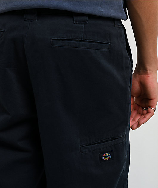 Dickies Worn-In Double Knee Navy Wash Work Pants | Zumiez