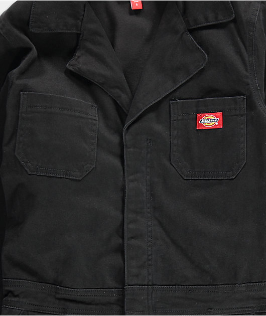 Dickies mono negro con botones delanteros