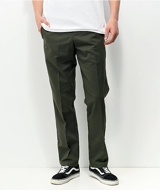 Dickies pantalones chinos de skate y ajustados verde