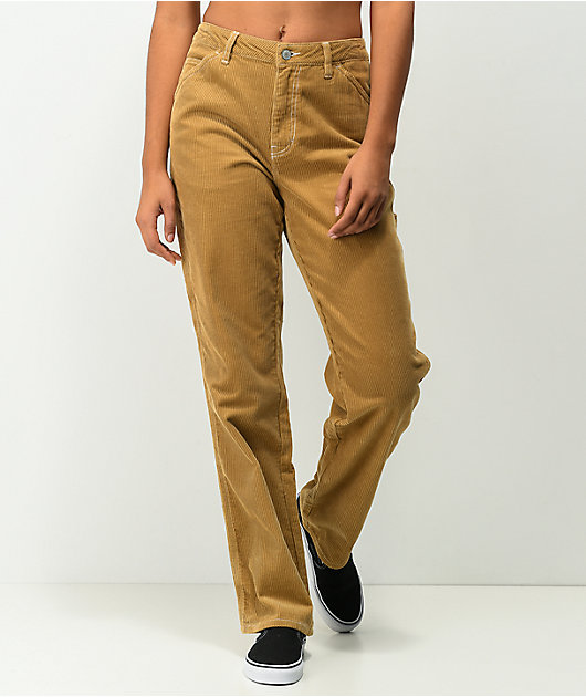 pantalones de de pana color jengibre
