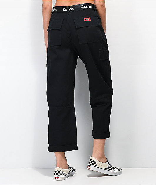 Dickies pantalones negros de utilidad con cinturón