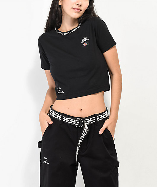 Tシャツ・カットソー THE COLDEST MOMENT TCM dirty little freak crop T khaki Dancing Cotton Eyed Joe Cropped Tee by Rodeo Hippie – Cotton