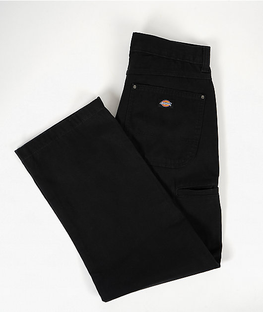 Dickies x Thrasher Double Knee Black Work Pants | Zumiez