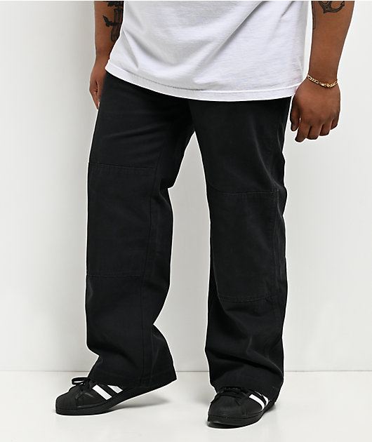 Dickies x Thrasher Double Knee Black Work Pants | Zumiez
