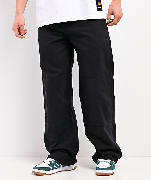 Dickies x Thrasher Double Knee Black Work Pants | Zumiez