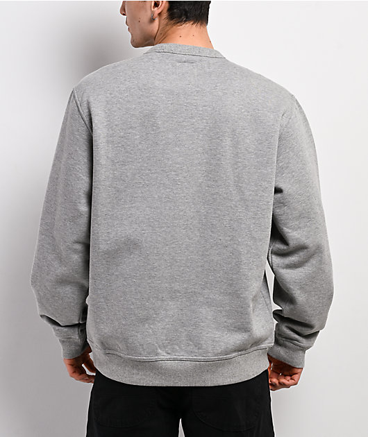 Dickies x Thrasher Grey Crewneck Sweatshirt | Zumiez