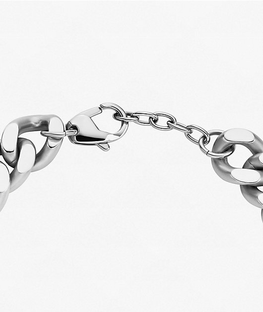 Diesel Emblem Silver Bracelet | Zumiez