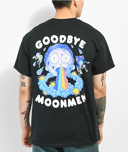 Dim Mak x Rick and Morty Moon Black T-Shirt
