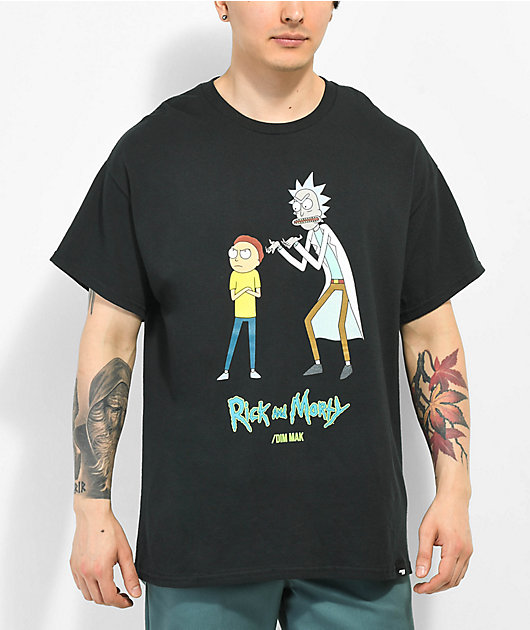 Dim Mak x Rick and Morty Toilet camiseta negra