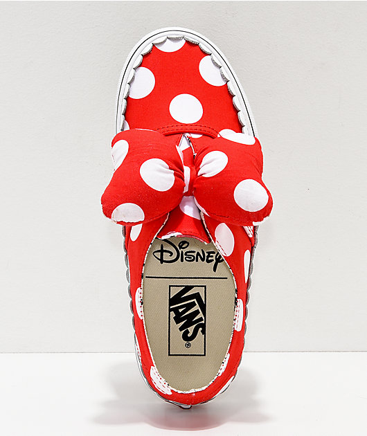 minnie mouse bow vans womens