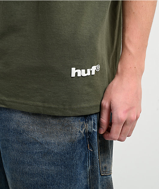 Disney x HUF Mickey Mouse Airbrush Green T-Shirt