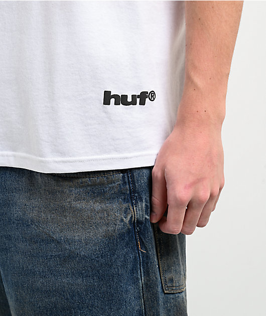 Disney x HUF Mickey Mouse Worldwide White T-Shirt