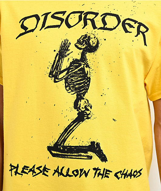 Disorder Allow The Chaos Yellow T-Shirt | Zumiez