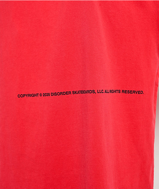 Disorder EST 2021 Red T-Shirt