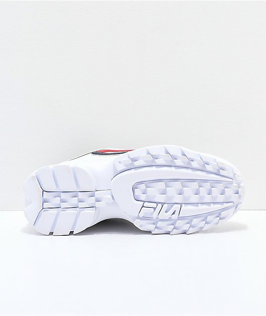disruptor ii logo taping white shoes from fila