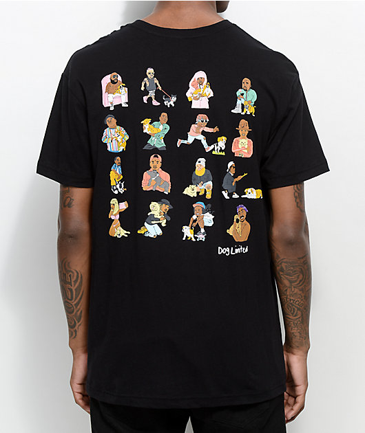 Dog Limited Rappers With Puppies Black T-Shirt