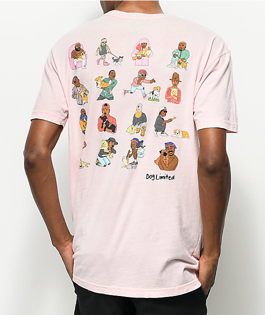 Dog Limited Rappers With Puppies Pink T-Shirt