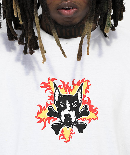 Dog Years Flame White TShirt