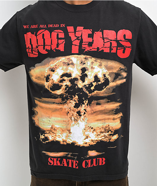Dog Years Mushroom Cloud camiseta negra