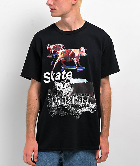 Dogecore Skate or Perish Black T-Shirt