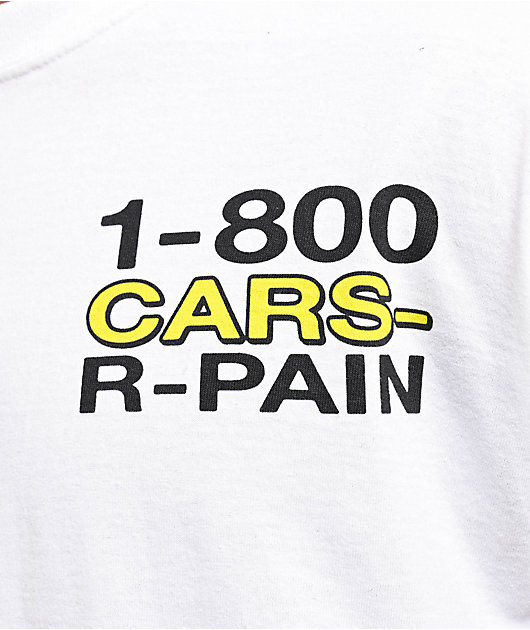 Donut 1-800 Cars R Pain White T-Shirt