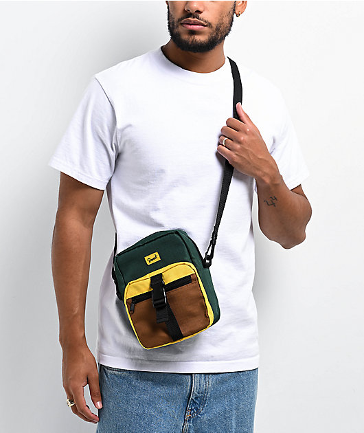 DOUGHNUT BACK PACK YELLOW/GREY. Donut Grey, Yellow & Brown Crossbody Bag | Zumiez main image 3