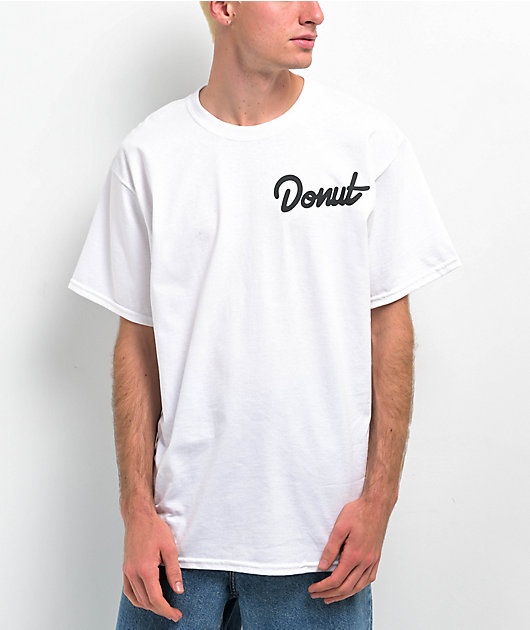 Donut OG Logo White T-Shirt | Zumiez