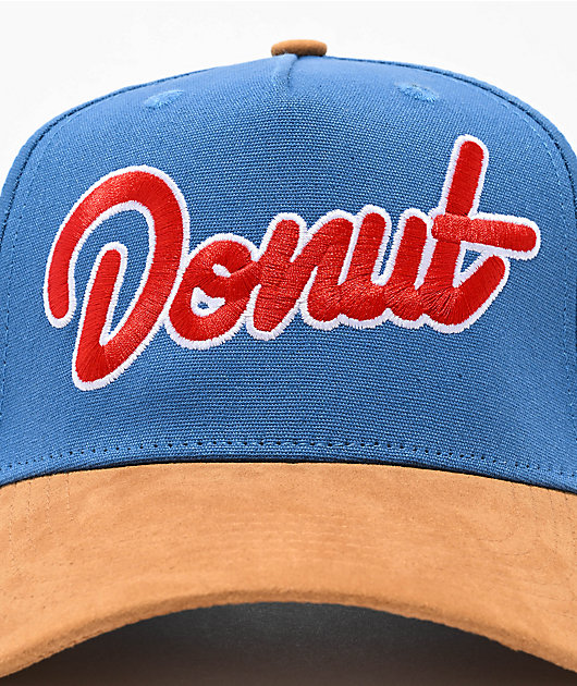 Donut Outline Blue & Brown Snapback Hat | Zumiez