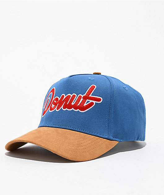Donut Outline Blue & Brown Snapback Hat | Zumiez