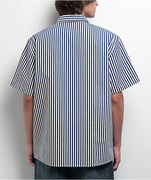 Donut Performance Parts White & Blue Work Shirt