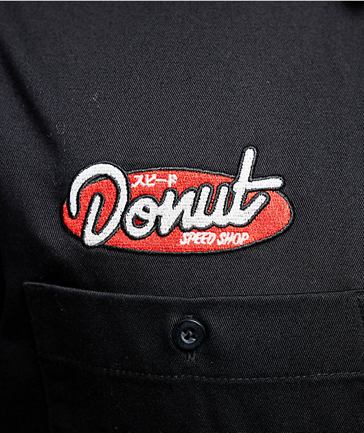 Donut Speed Black Work Shirt