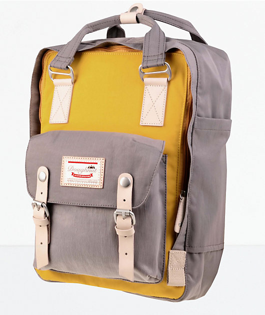 doughnut macaroon backpack mustard