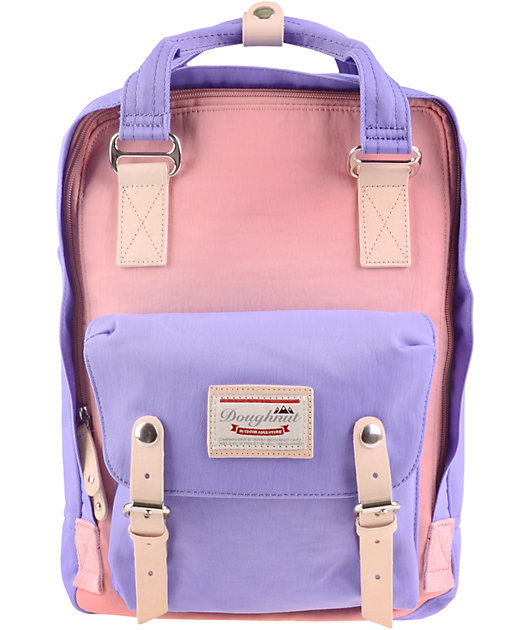 doughnut macaroon pink backpack