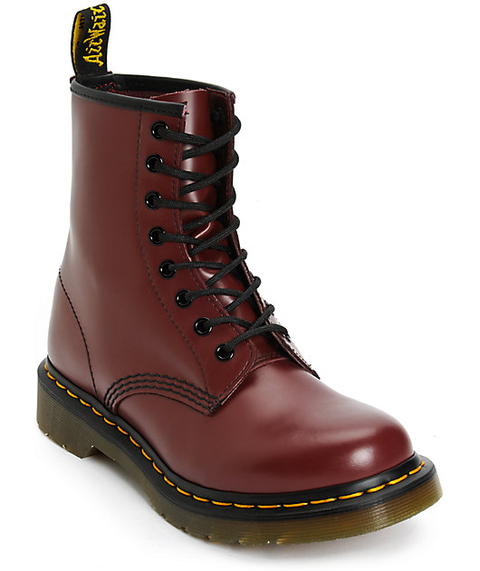 cherry red doc martens