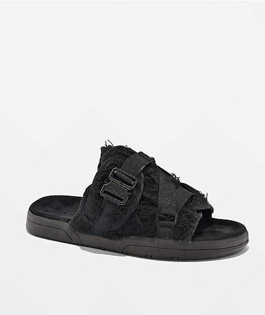 Draco Slides Distressed Black Slides