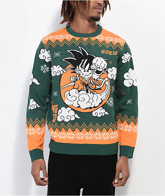 Dragon Ball Z Goku Green Sweater Zumiez