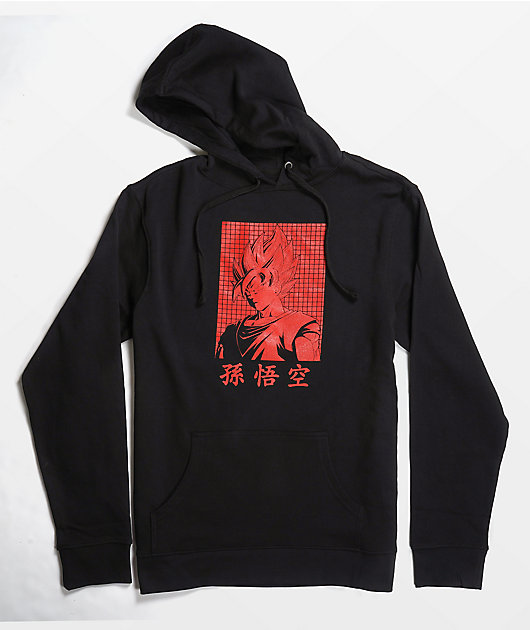 Dragon Ball Z Goku Grid Black Hoodie