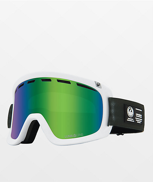 Dragon D1 OTG Alpine & Green Ion Snowboard Goggles