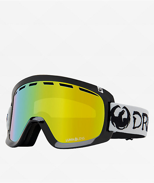 新品 未使用品　DRAGON D1 OTG CLASSIC Dragon D1 OTG Classic Grey & Gold Snowboard Goggles | Zumiez