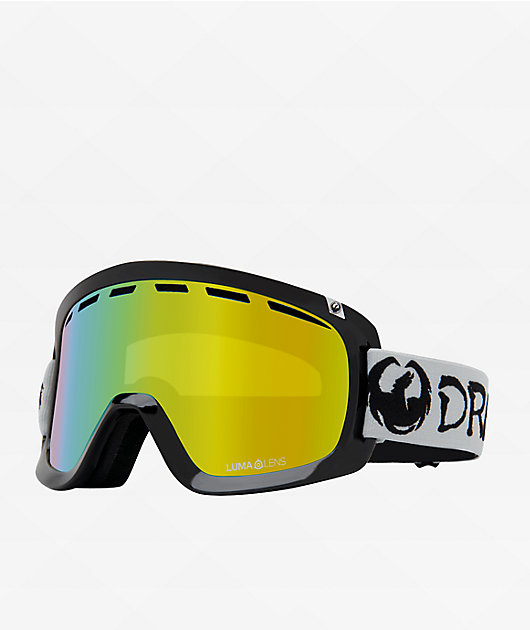 Dragon D1 OTG Grey & Gold Ion Snowboard Goggles | Zumiez